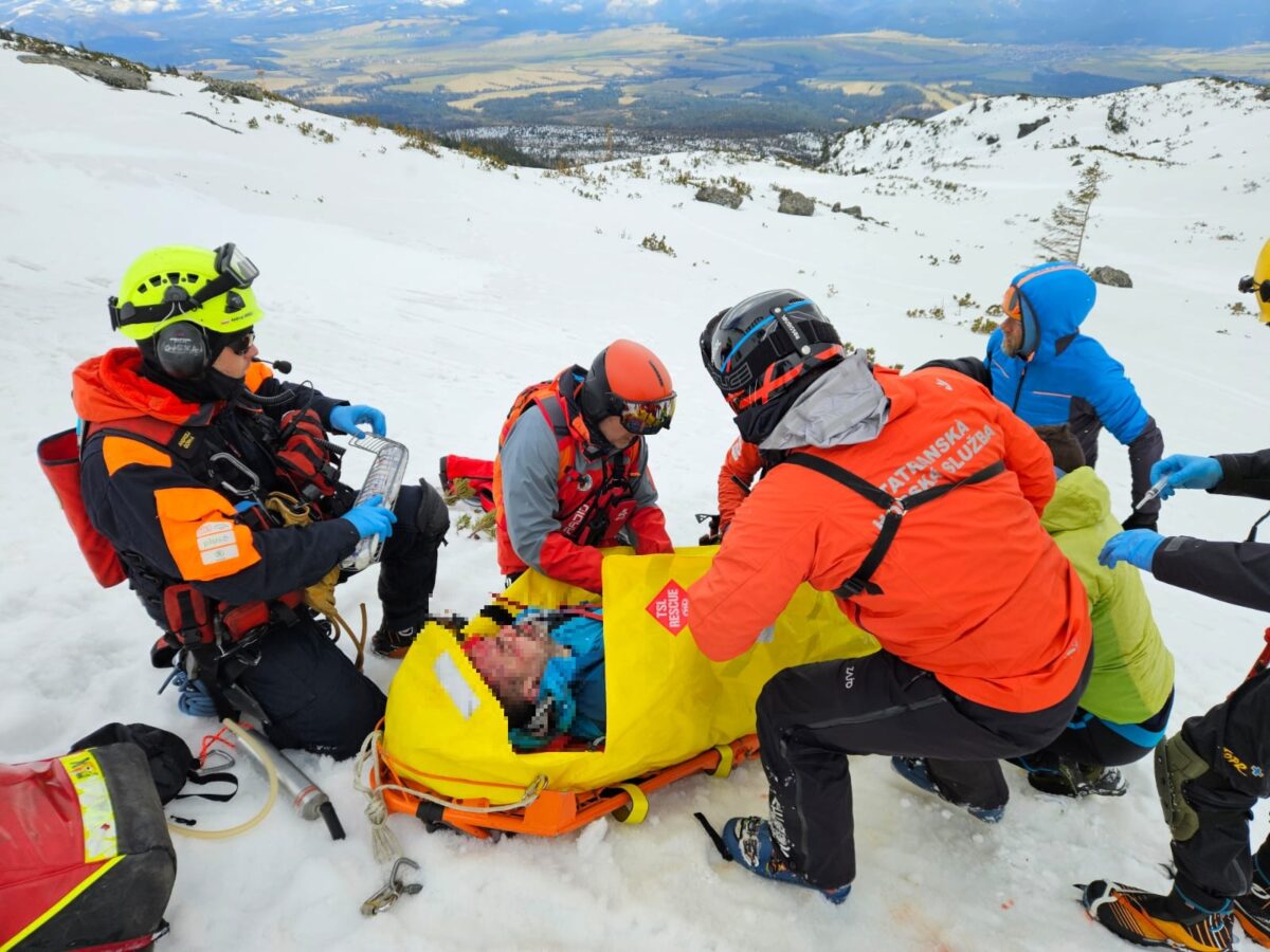 Záchrana skialpinistu vo Furkotskej doline